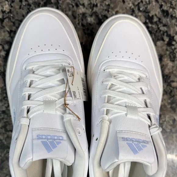 Adidas White and Light Blue Sneakers NWT 11 - Picture 12 of 14
